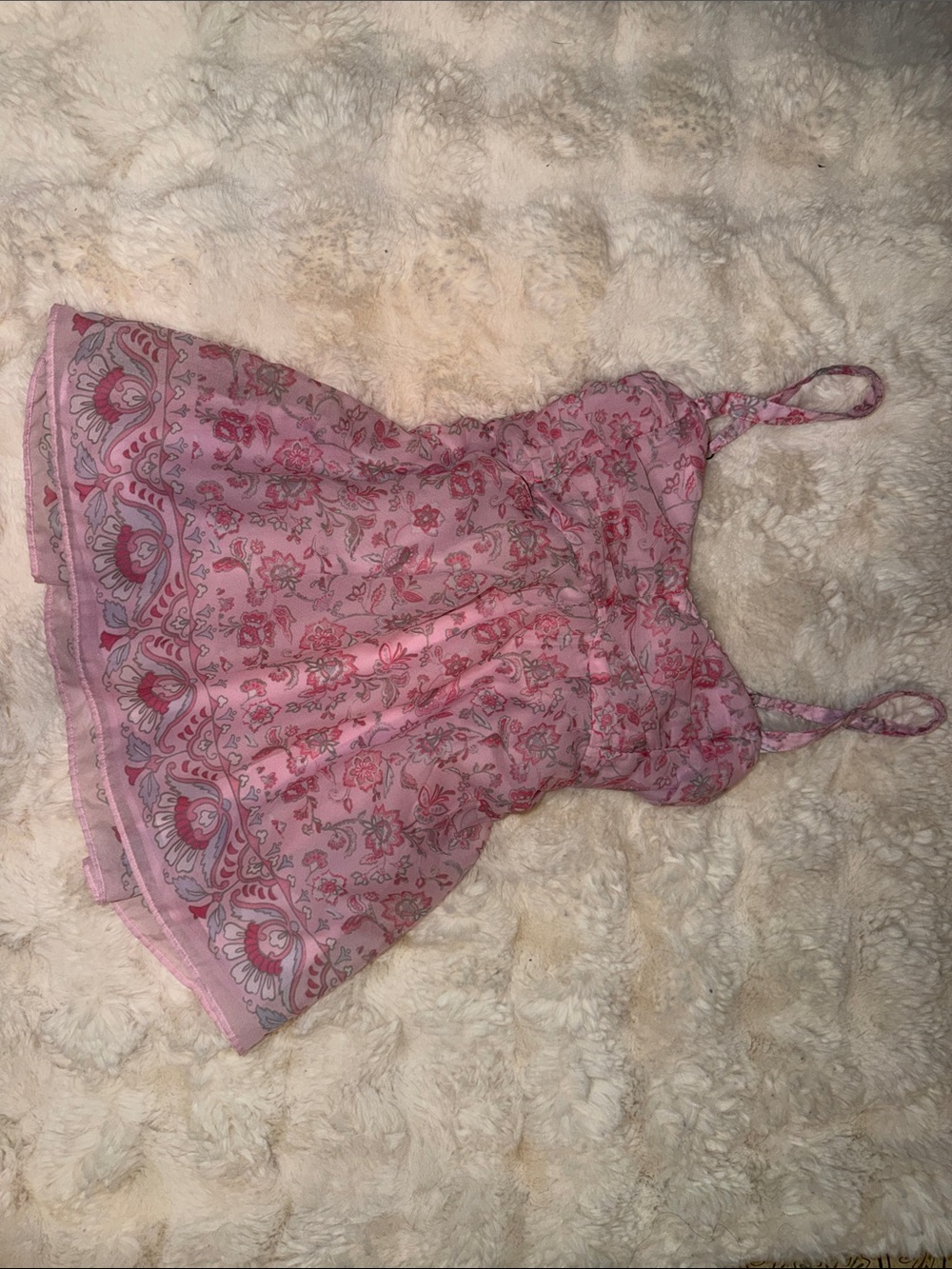 Hollister Pink Floral Spaghetti Strap Cami